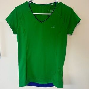 Adidas Climalite Green Athletic Top – Moisture Wicking Running Gym Tee Size S